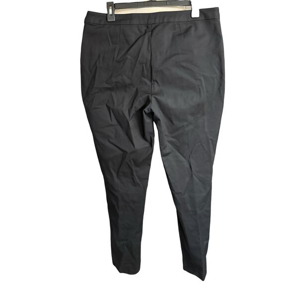 Long Tall Sally Women's Pants Pull Black Straight Leg Career Travel Classic 10 - Picture 3 of 8